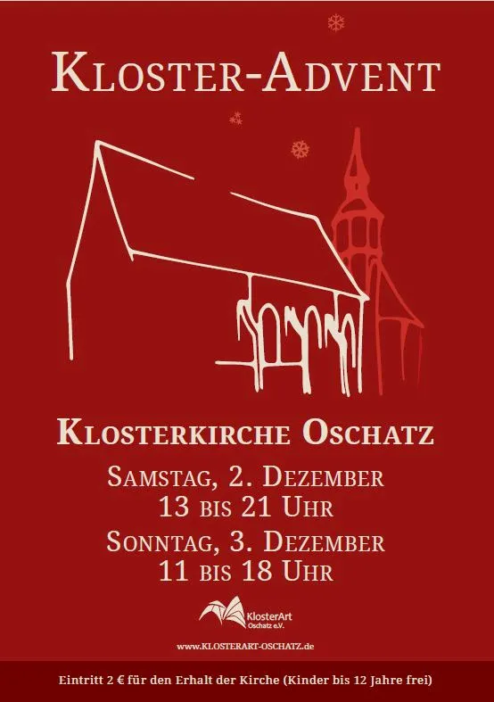 Plakat: Kloster-Advent 2023 in der Klosterkirche Oschatz